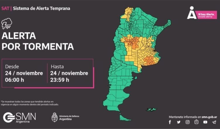 La Pampa y otras nueve provincias en alerta por tormentas severas ...