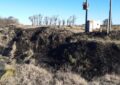 Bomberos de Luiggi controlaron un incendio de pastizales en la zona de los desagües