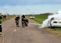 Un auto ardió en la ruta provincial 2